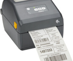Zebra ZD4A043-C0EW02EZ Zebra ZD421c, Farbbandkassette, 12 Punkte/mm (300dpi), RTC, EPLII, ZPLII, USB, USB-Host, BT, WLAN, grau