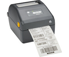 Zebra Zebra ZD421c, cartouche ruban, 12 pts/mm (300 dpi), RTC, EPLII, ZPLII, USB, USB Host, BT, WiFi, gris