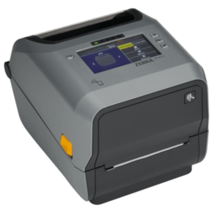 Zebra ZD6A142-31ELR2EZ Zebra ZD621R, 8 pts/mm (203 dpi), décolleur, écran (couleur), RTC, RFID, USB, USB Host, RS232, BT, Ethernet, WiFi, gris