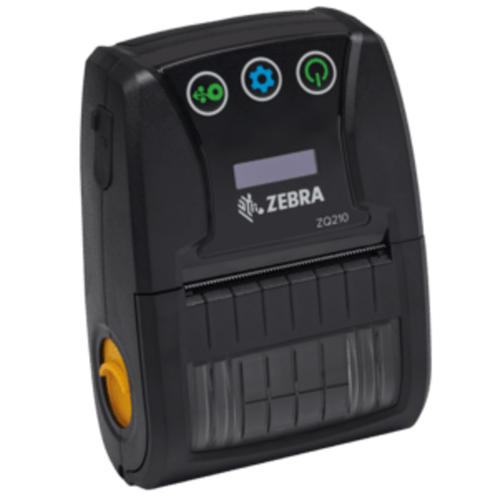 Zebra ZQ21-A0E12KE-00 Zebra ZQ210, 8 pts/mm (203 dpi), sans dorsal, CPCL, USB, BT (iOS), noir