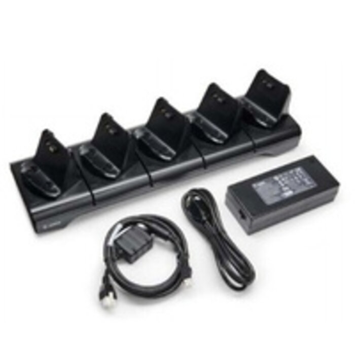 Zebra Zebra charging station, 5 slots, (EU), incl.: power supply