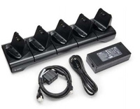 Zebra Zebra charging station, 5 slots, UK, incl.: power supply