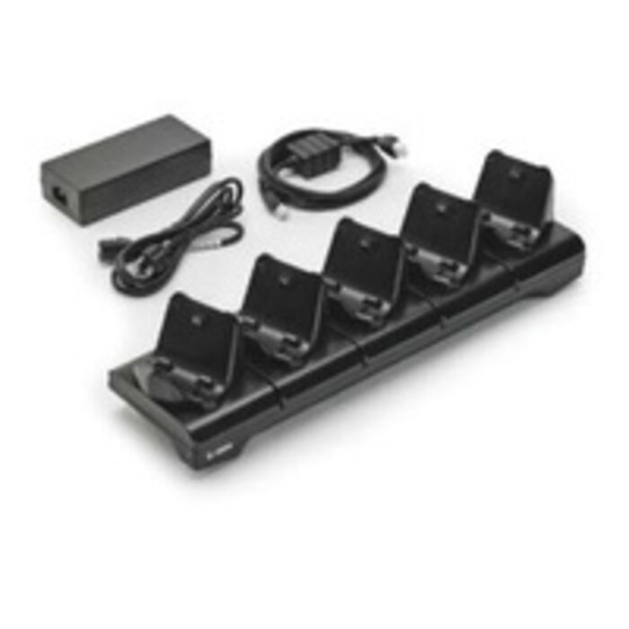 Zebra Base para dispositivo Zebra de 5 ranuras, Base de acoplamiento para impresora Zebra de 5 ranuras