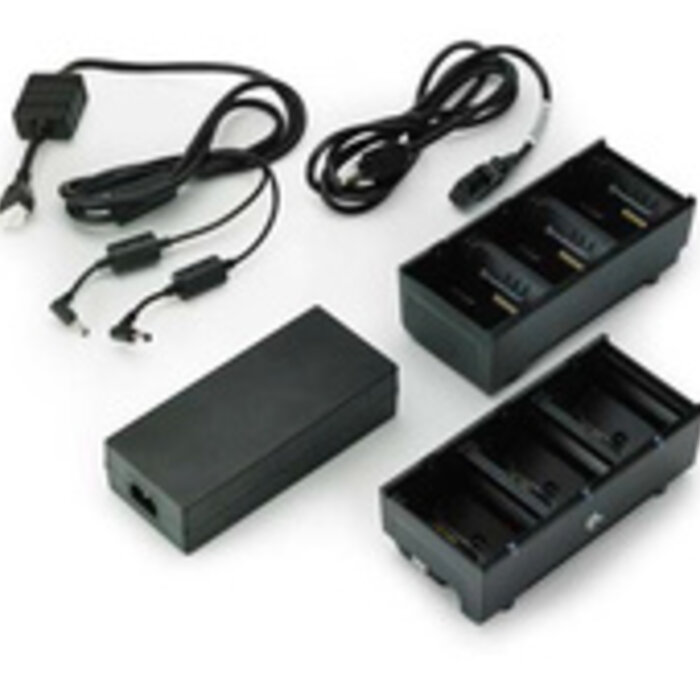 Zebra Zebra dual battery charger, 3 slots, UK | SAC-MPP-6BCHUK1-01
