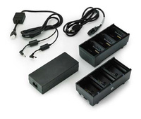 Zebra Zebra dual battery charger, 3 slots, UK, charges up to 6 batteries