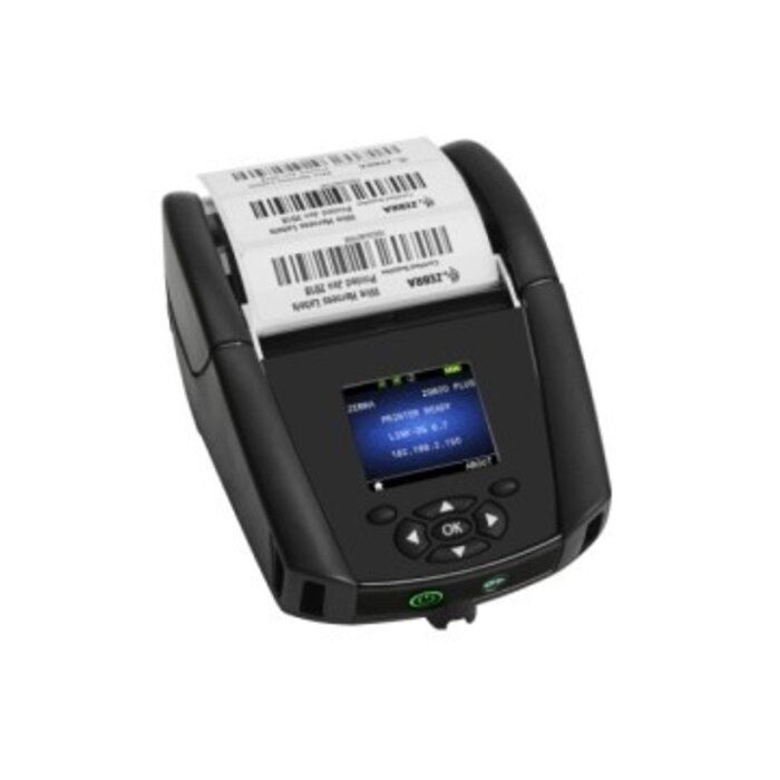 Zebra ZQ62-AUWBE14-00 Zebra ZQ620 Plus, BT, WiFi, 8 pts/mm (203 dpi), linerless, LTS, écran, EPL, ZPL, ZPLII, CPCL