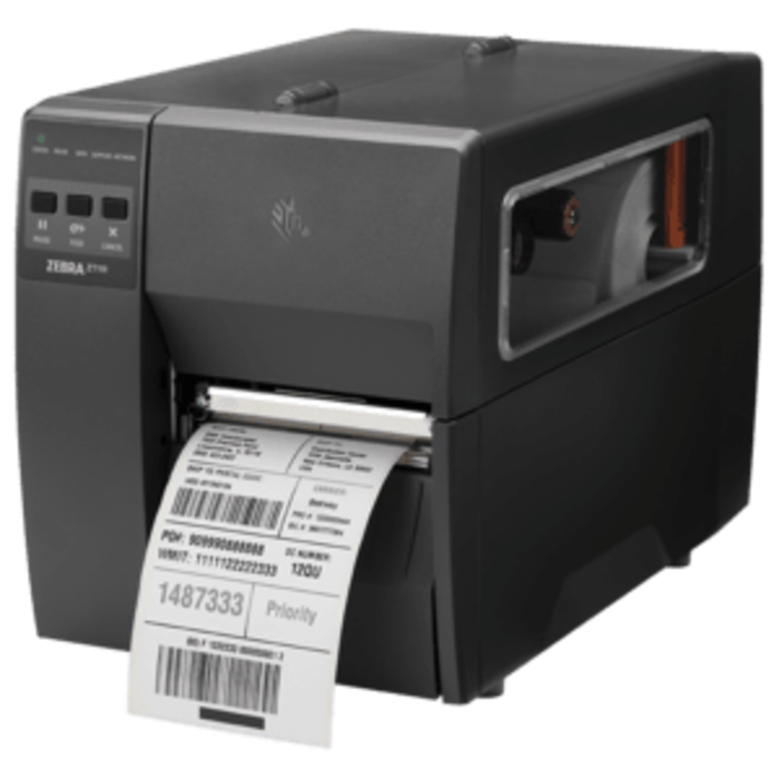 Zebra Zebra ZT111, 12 punti /mm (300dpi), ZPLII, USB, USB Host, RS232, BT (BLE), Ethernet, 9120 g, 128MB RAM / 128MB Flash