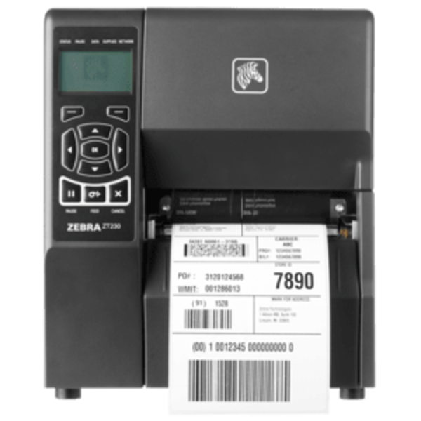 Zebra ZT23142-T2E000FZ Zebra ZT231, 8 Punkte/mm (203dpi), Cutter, Display, USB, USB-Host, RS232, BT (BLE), Ethernet, EPL, ZPL, ZPLII