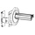 Zebra Liner Take-up Spindle, kit, incl.: Motor for taking up the lable-liner