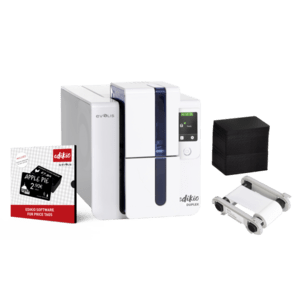EVOLIS Evolis Edikio Duplex - Price Tag Solution, su due lati, 12 punti /mm (300dpi), USB, Ethernet, Kit (USB), stampa bilaterale schede