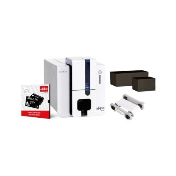 EVOLIS EF1H0000XS-BS002 Evolis Edikio Flex - Price Tag Solution, unilaterale, 12 punti /mm (300dpi), USB, Ethernet, Kit (USB)