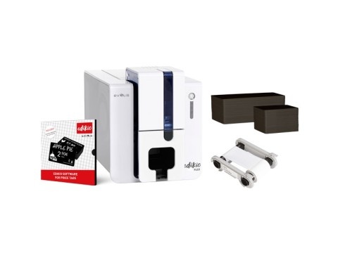 EVOLIS Evolis Edikio Flex - Price Tag Solution, unilaterale, 12 punti /mm (300dpi), USB, Ethernet, Kit (USB), Risoluzione: 12 punti /mm (300dpi)