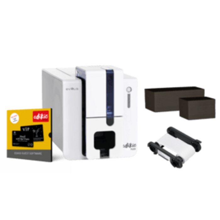 EVOLIS EF1H0000XS-BS002 Evolis Edikio Flex, einseitig, 12 Punkte/mm (300dpi), USB, Ethernet, Kit (USB)