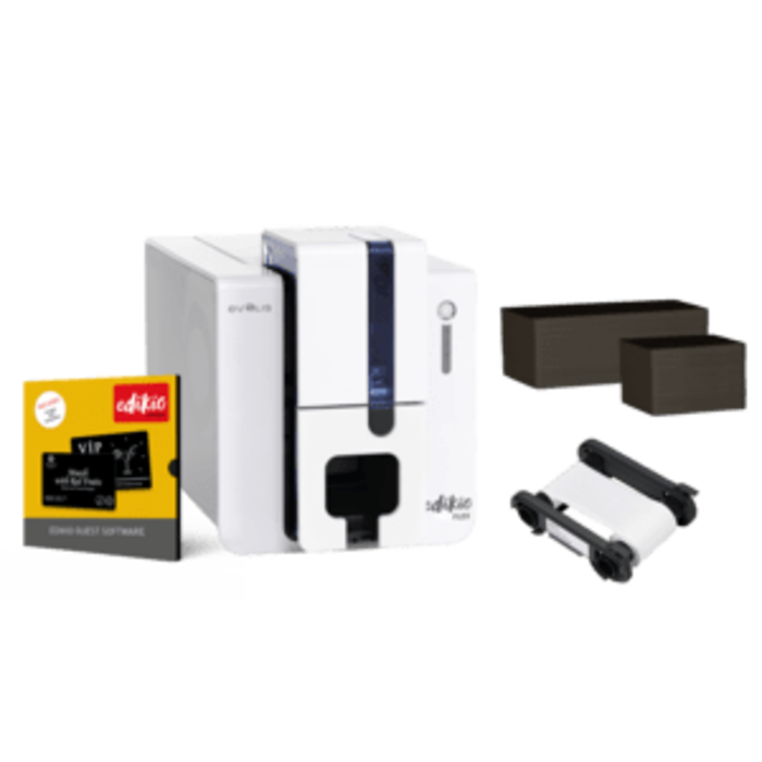 EVOLIS EF1H0000XS-BS012 Evolis Edikio Flex - Guest Solution, unilaterale, 12 punti /mm (300dpi), USB, Ethernet, Kit (USB)