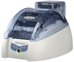 EVOLIS Evolis Tattoo2 RW, single sided, 12 dots/mm (300 dpi), USB, Ethernet, contactless, white, blue | TTR201BBH-00HS