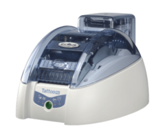 EVOLIS Evolis Tattoo2 RW, einseitig, 12 Punkte/mm (300dpi), USB, Ethernet, Contactless, weiß, blau