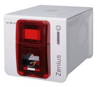 EVOLIS Evolis Zenius Classic, 1 face, 12 pts/mm (300 dpi), USB, rouge, imprimante de cartes