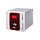 Evolis Zenius Expert, 1 face, 12 pts/mm (300 dpi), USB, Ethernet, rouge, imprimante de cartes