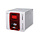 Evolis Zenius Expert, einseitig, 12 Punkte/mm (300dpi), USB, Ethernet, MSR, MKL, rot, Kartendrucker