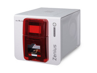 EVOLIS Evolis Zenius Expert, 1 face, 12 pts/mm (300 dpi), USB, Ethernet, encodeur magnétique, LCM, rouge, imprimante de cartes