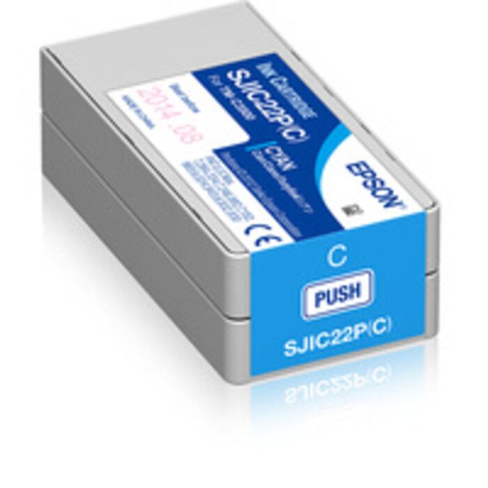 EPSON Cartucho Epson, cian, compatible con la Epson ColorWorks C3500, Cartucho de tinta cian de 32