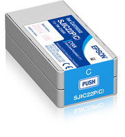 EPSON Epson cartridge, cyaan, geschikt voor Epson ColorWorks C3500, Inktpatroon