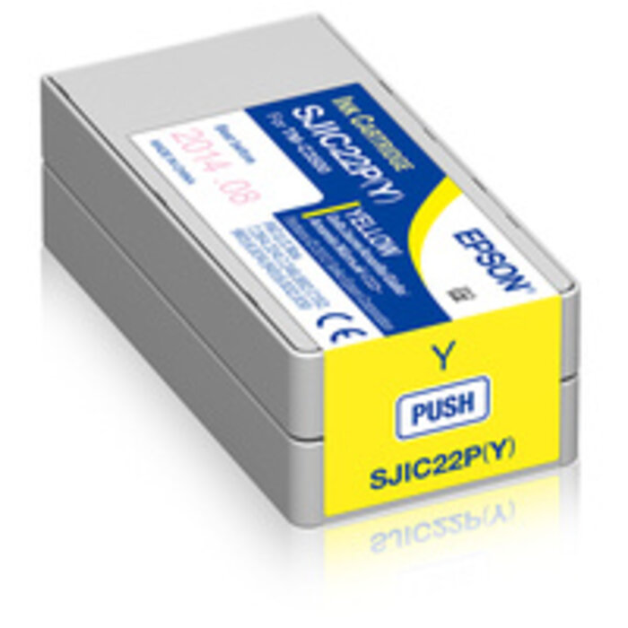 EPSON Cartucho Epson, amarillo, 5 ml para Epson ColorWorks C3500, Cartucho de tinta amarilla de 32