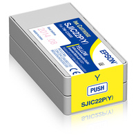 EPSON Cartucho Epson, amarillo, 5 ml para Epson ColorWorks C3500, Cartucho de tinta amarilla de 32