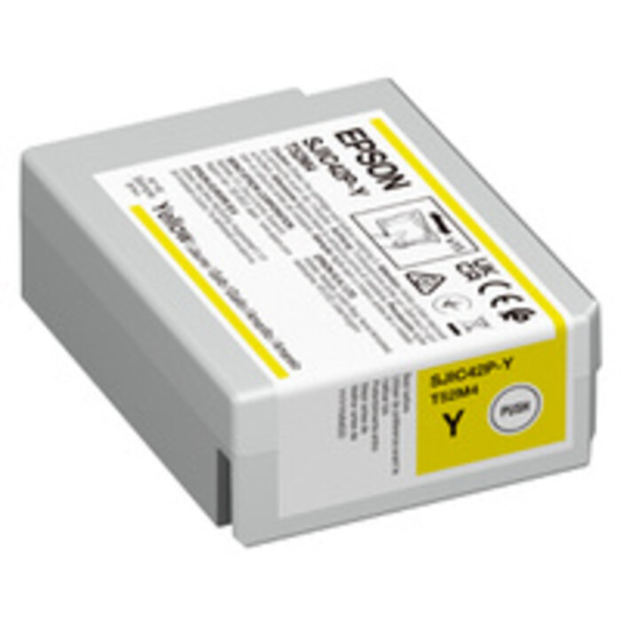 EPSON Cartucho Epson, amarillo, Cartucho de tinta amarillo para Epson ColorWorks C4000, recarga de 50 ml