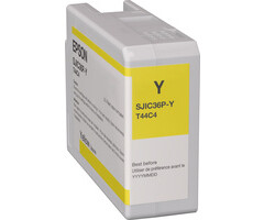 EPSON Cartucho de tinta Epson, amarillo, compatible con la serie ColorWorks C6000