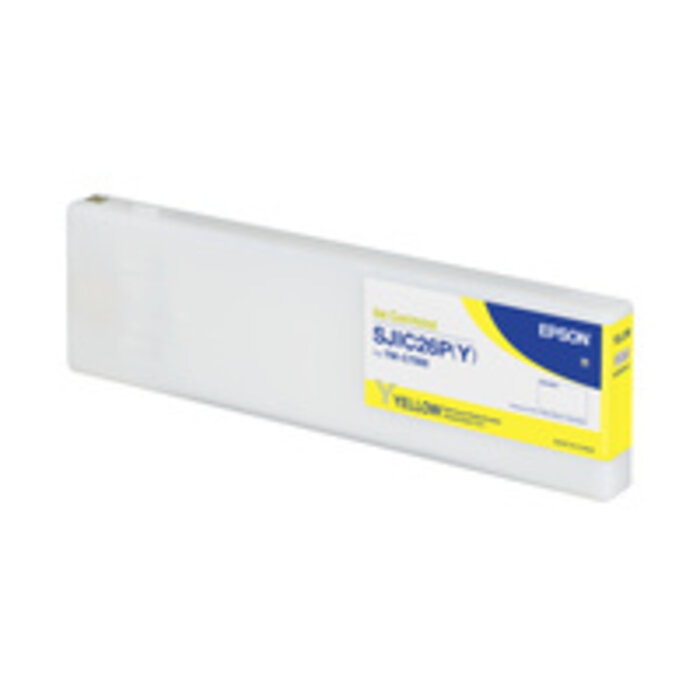 EPSON Cartucho de tinta Epson, amarillo, adecuado para ColorWorks C7500, Cartucho de tinta amarilla Epson