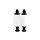 Evolis ribbon (monochrome), white, De Evolis lint (monochroom)