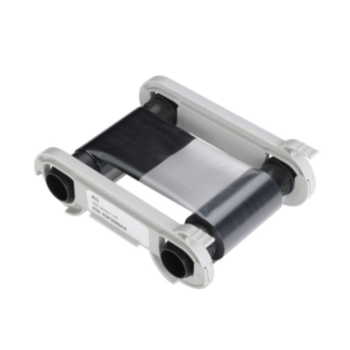 EVOLIS Evolis colour ribbon (monochrome, KO), black, Evolis 2-Panel-Ribbon (black and overlay)