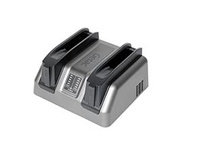 GETAC Getac Akkuladestation, 2-Fach, EU, 2-Fach: 1 Hauptbatterie und 1 Media Bay Batterie, inkl.: Netzteil