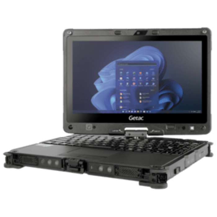 GETAC Getac V110, 29,5 cm (11,6''), Full HD, QWERTY, GPS, puce, USB, USB-C, BT, WiFi, 4G, SSD, Win. 11 Pro, noir, RAM: 8 Go, pass Through, 2100 mAh