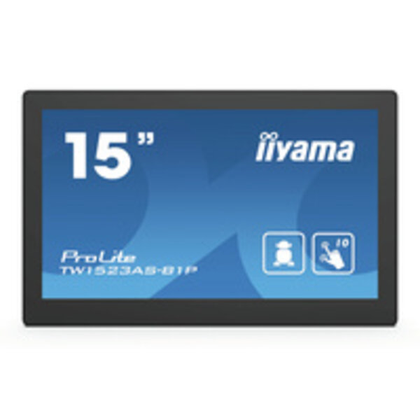 IIYAMA iiyama ProLite IDS, 39.6 cm (15,6''), Projected Capacitive, Full HD, USB, RS232, Ethernet, Android, black | TW1523AS-B1P