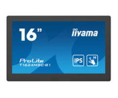 IIYAMA iiyama ProLite T1624MSC-B1, 39.6 cm (15,6''), Projected Capacitive, 10 TP, Full HD, black | T1624MSC-B1