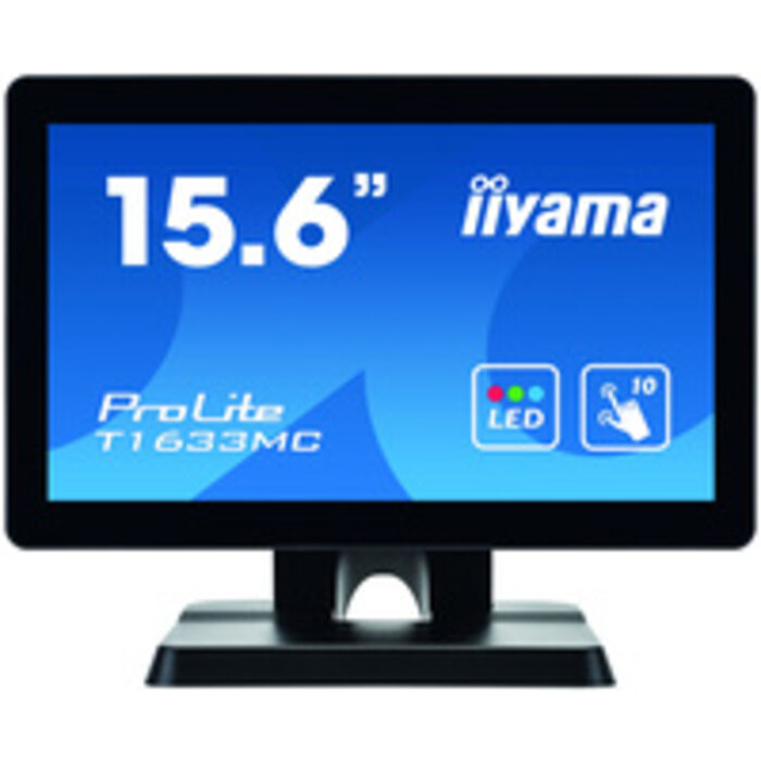 IIYAMA iiyama ProLite T1633MC, 39.6 cm (15,6''), Projected Capacitive, 10 TP, black | T1633MC-B1