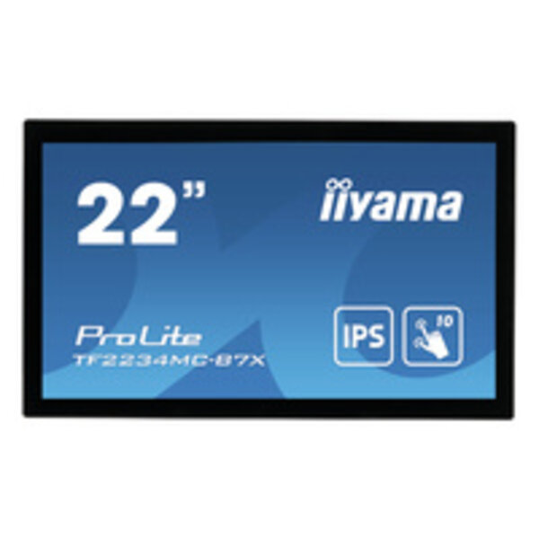 IIYAMA TF2234MC-B7X iiyama ProLite TF2234MC-B7X, 54,6 cm (21,5''), capacitif projeté, 10 pts, Full HD, noir