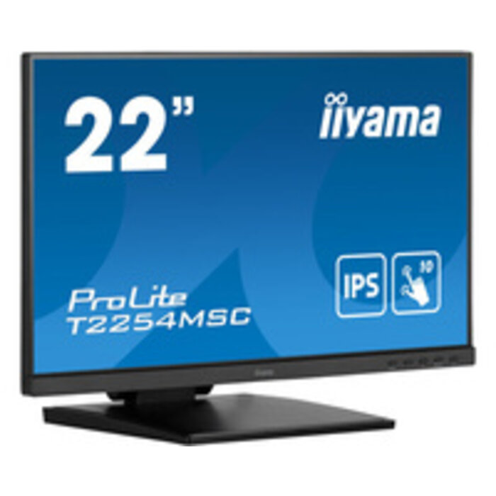 IIYAMA iiyama ProLite T2254MSC-B1AG, 54,6 cm (21,5''), pantalla capacitiva proyectada, 10 TP, Full HD, negro | T2254MSC-B1AG