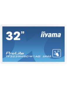 IIYAMA TF3239MSC-W1AG iiyama ProLite TF3239MSC-W1AG, 80cm (31,5''), Projected Capacitive, 12 TP, Full HD, weiß