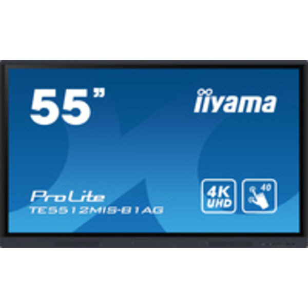 IIYAMA iiyama ProLite TE5512MIS-B1AG, 139cm (55''), infrared, 4K, black | TE5512MIS-B1AG