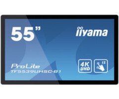 IIYAMA iiyama ProLite TF5539UHSC-B1AG, 139 cm (55''), pantalla capacitiva proyectada, 4K, negro | TF5539UHSC-B1AG
