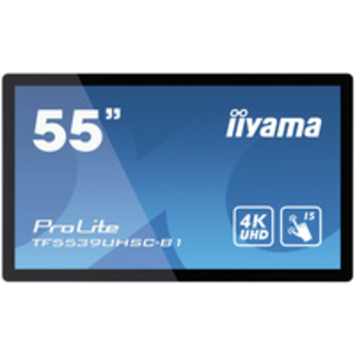 IIYAMA iiyama ProLite TF5539UHSC-B1AG, 139 cm (55''), capacitif projeté, 4K, noir, RS232