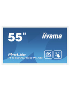 IIYAMA TF5539UHSC-W1AG iiyama ProLite TF5539UHSC-W1AG, 139cm (55''), Projected Capacitive, 4K, weiß