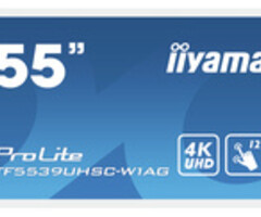 IIYAMA TF5539UHSC-W1AG iiyama ProLite TF5539UHSC-W1AG, 139cm (55''), Projected Capacitive, 4K, weiß