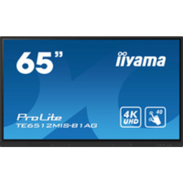 IIYAMA iiyama ProLite TE6512MIS-B1AG, 165 cm (65''), infrared, 4K, black | TE6512MIS-B1AG