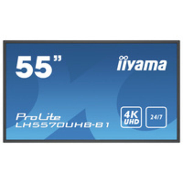IIYAMA iiyama ProLite LH5570UHB-B1, 138.6cm (54.6''), 4K, black | LH5570UHB-B1
