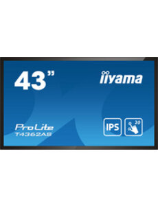 IIYAMA T4362AS-B1 iiyama ProLite T4362AS-B1 Android, 109,2 cm (43''), capacitif projeté, 4K, noir