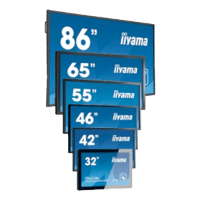 IIYAMA T4362AS-B1 iiyama ProLite T4362AS-B1 Android, 109,2 cm (43''), capacitif projeté, 4K, noir